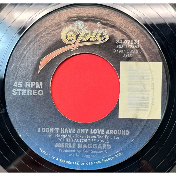 Merle Haggard Twinkle Twinkle Lucky Star / I Don't Have Any Love 45 Country Epic - Picture 2 of 4